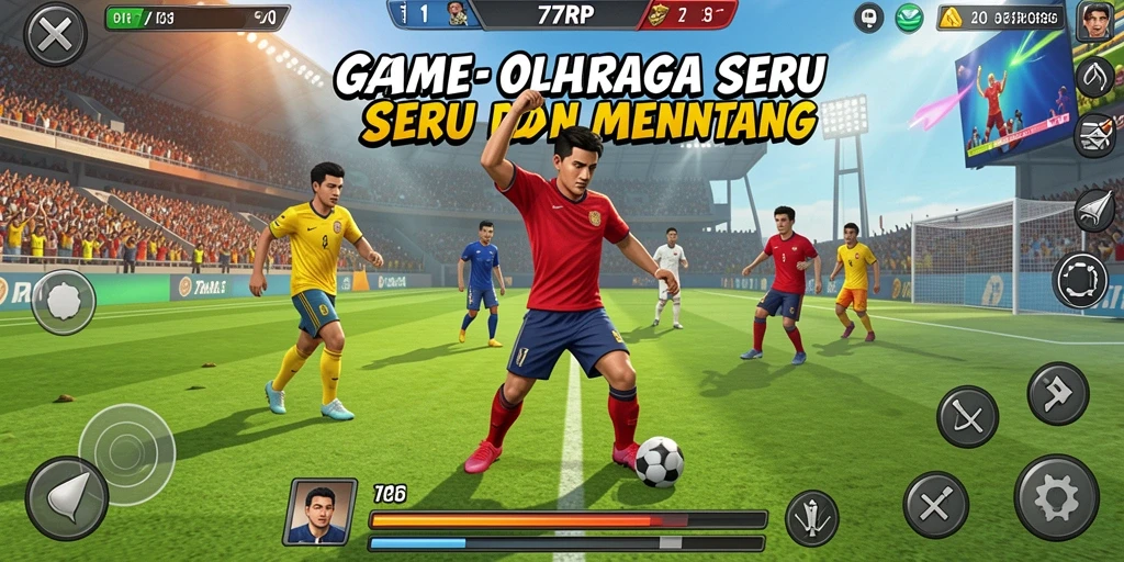 Tampilan gameplay 77RP yang menegangkan dalam olahraga.
