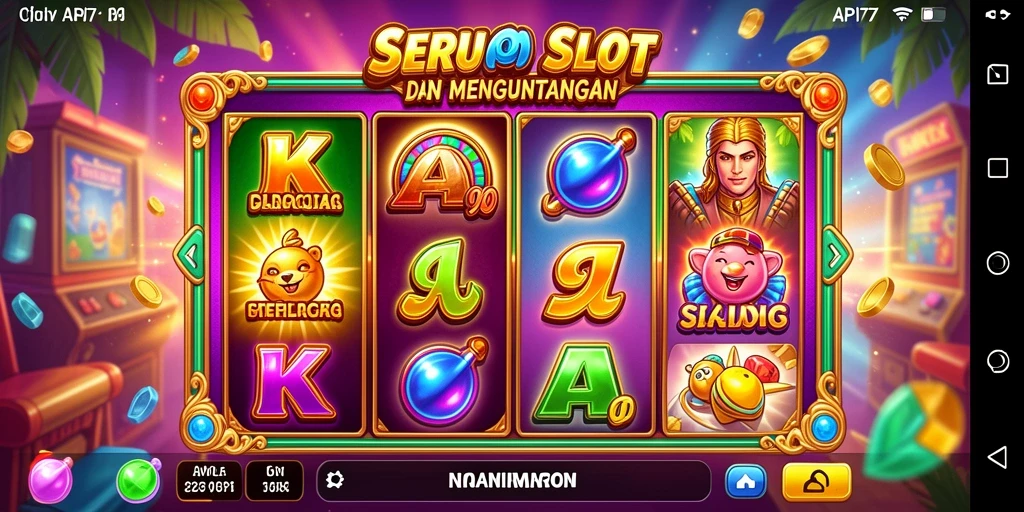 Tangkapan layar gameplay API77 yang menampilkan fitur slot menarik.
