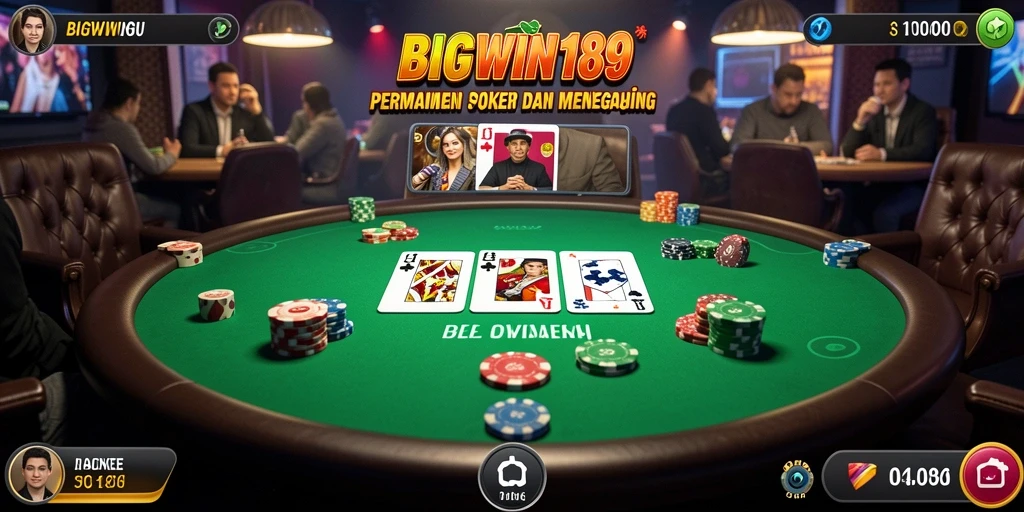 Gameplay mendebarkan penuh strategi Poker di BIGWIN189.