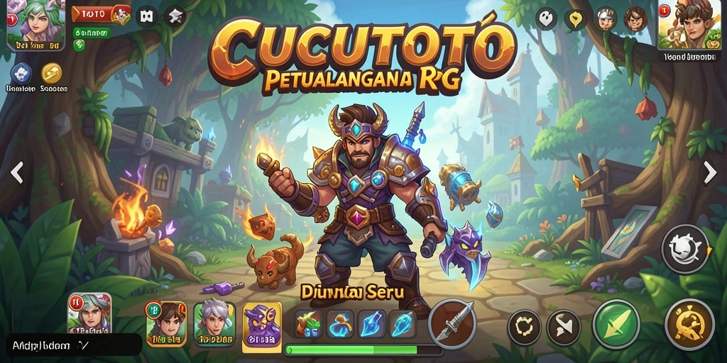 Tampilan gameplay CUCUTOTO yang mengasyikkan dan petualangan mendebarkan.