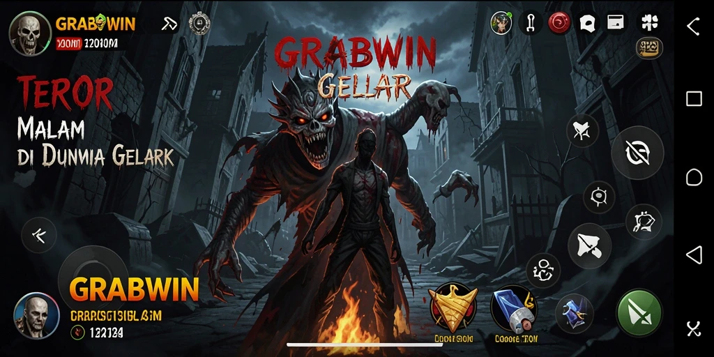 Tangkapan layar utama menampilkan suasana mencekam dalam game Horror.