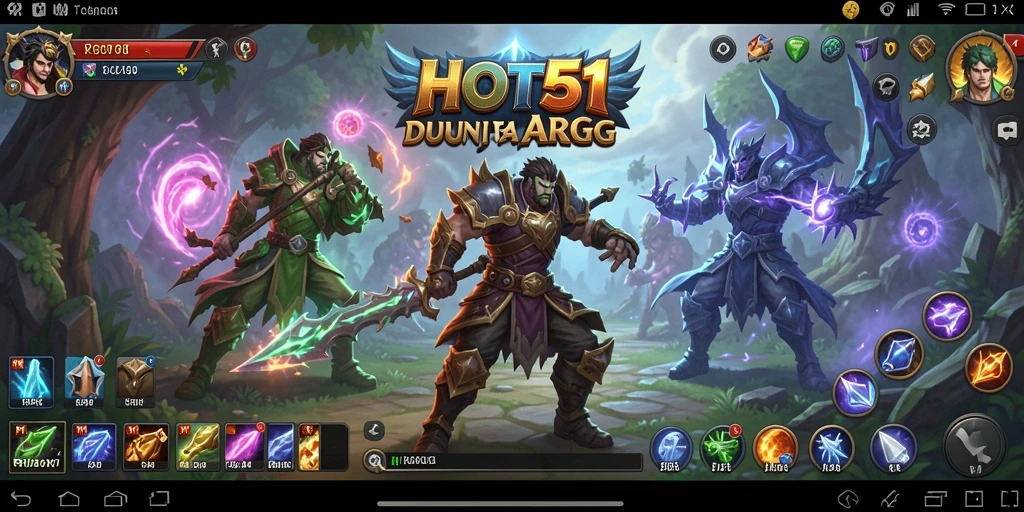 Tangkapan layar gameplay HOT51 dengan aksi pertarungan yang menegangkan.