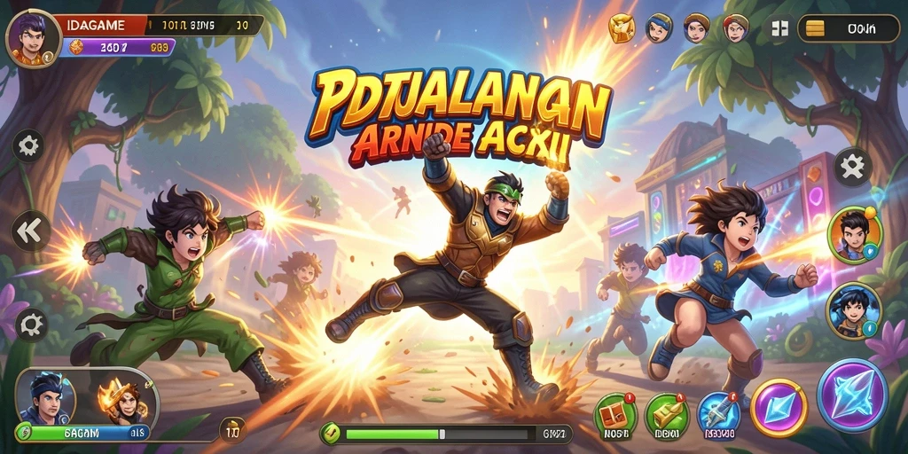Tampilan menakjubkan dari gameplay <strong>IDAGAME</strong> yang seru dan penuh aksi.