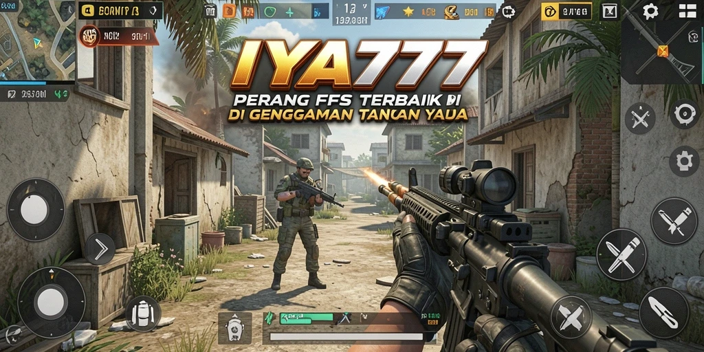 Tampilan gameplay mendebarkan di IYA777 dalam mode FPS.