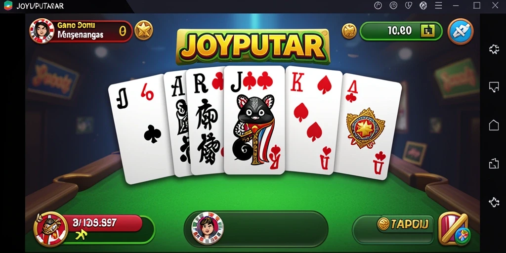 Tampilan gameplay seru JOYPUTAR yang menantang.