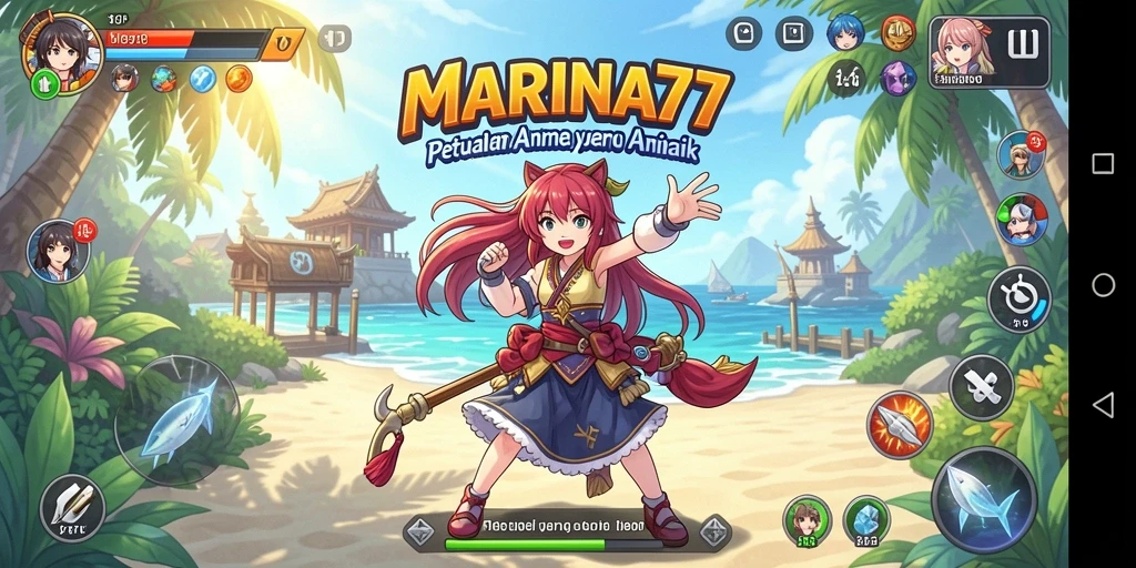 Tangkapan layar utama dari gameplay MARINA77 yang penuh aksi.
