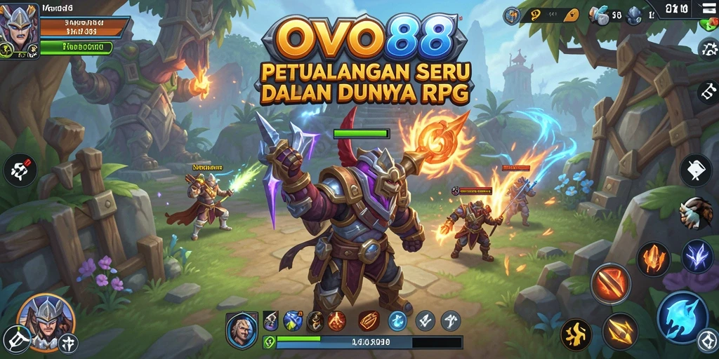 Tampilan gameplay seru OVO88 dengan karakter dan lingkungan menarik.