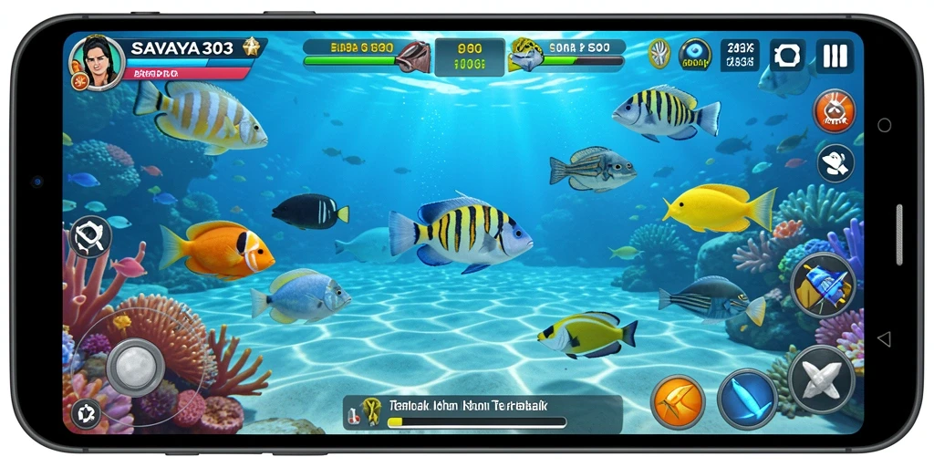 Tampilan gameplay SAVAYA303 yang seru saat menembak ikan di lautan.